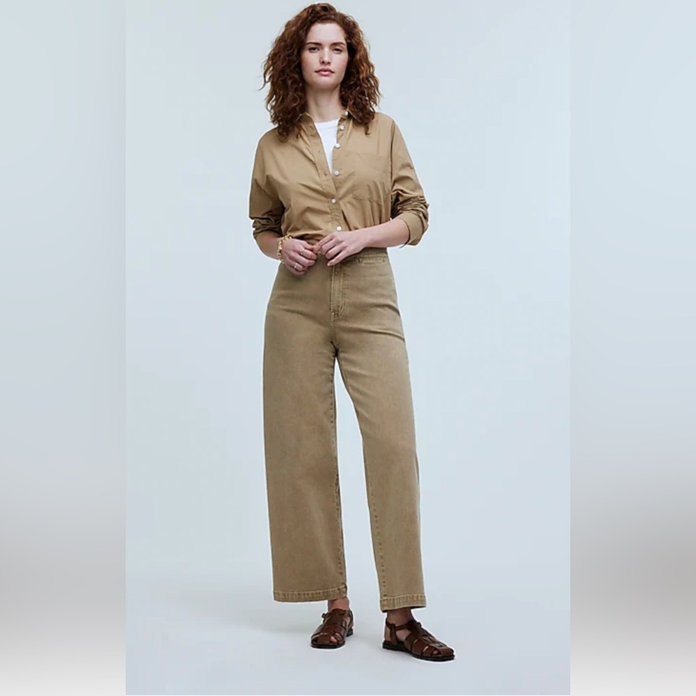 Madewell Tan Wide Leg Pants